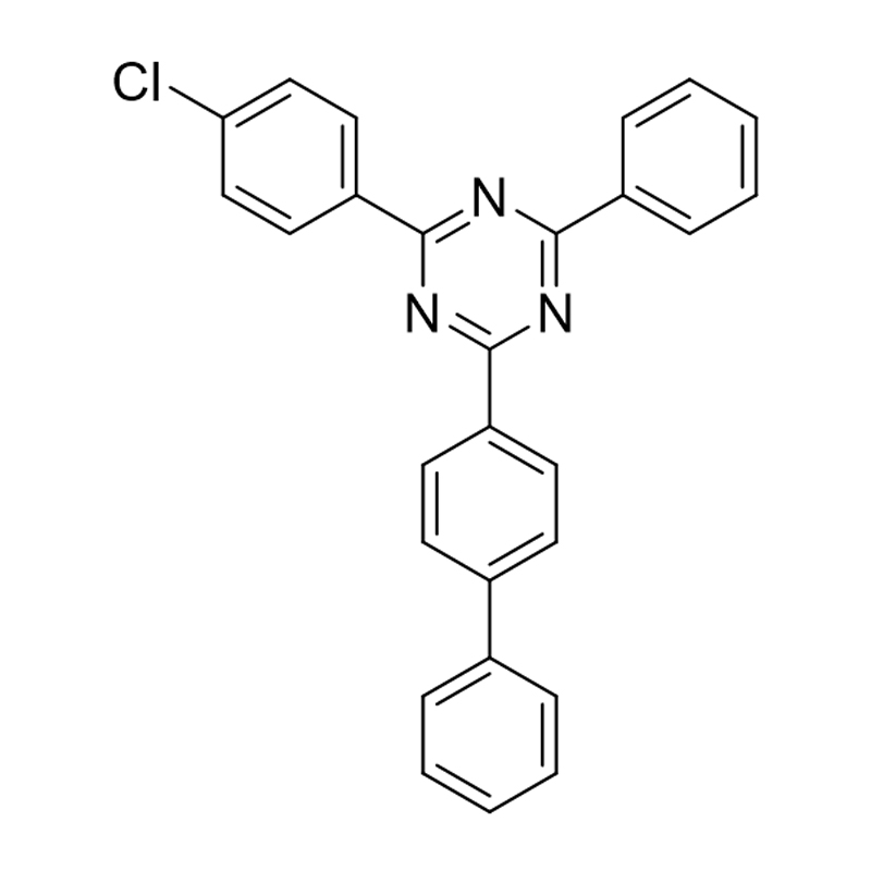 2-(défheinile-4-il)-4-(4-clórafeinil)-6-feinil-1,3,5-triaisín