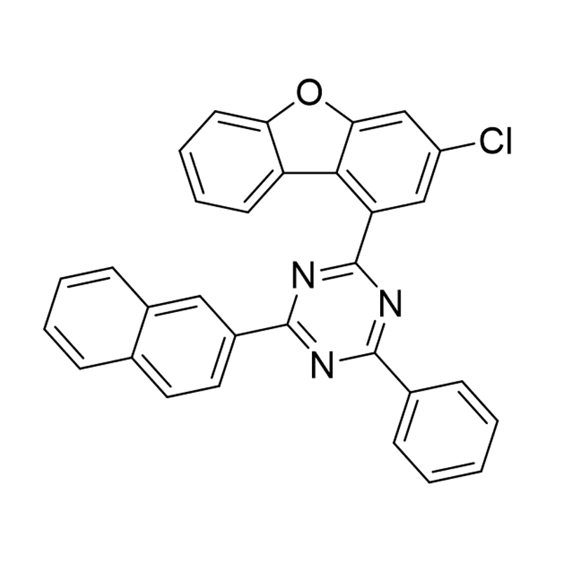 1,3,5-Triaisín, 2-(3-clóra-1-débenzofuranil)-4-(2-naftailéinil)-6-feinil-