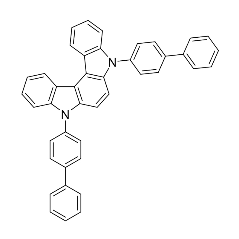 Indolo[2,3-c]carbazole, 5,8-bis([1,1'-défheinile]-4-il)-5,8-dé-hidr-