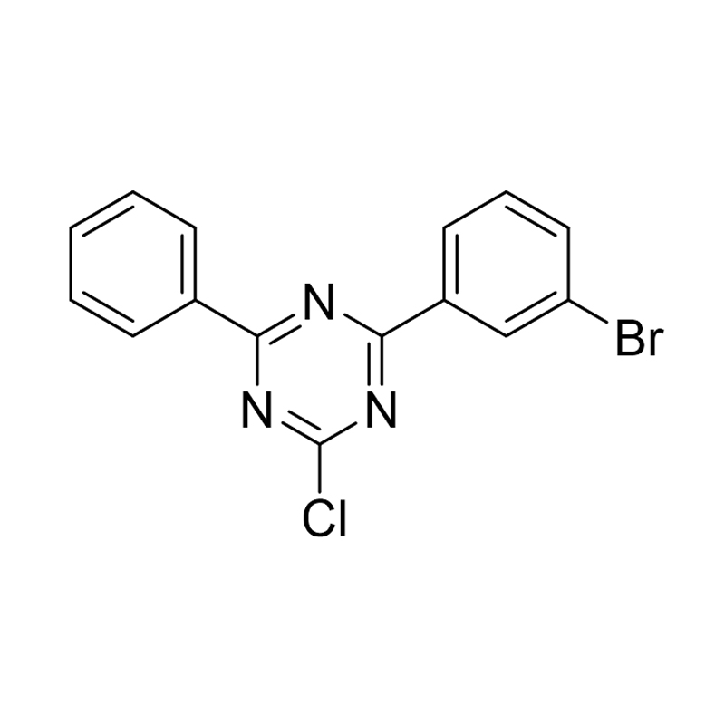 2-(3-brómafheinile)-4-clóra-6-feinil-1,3,5-triazine