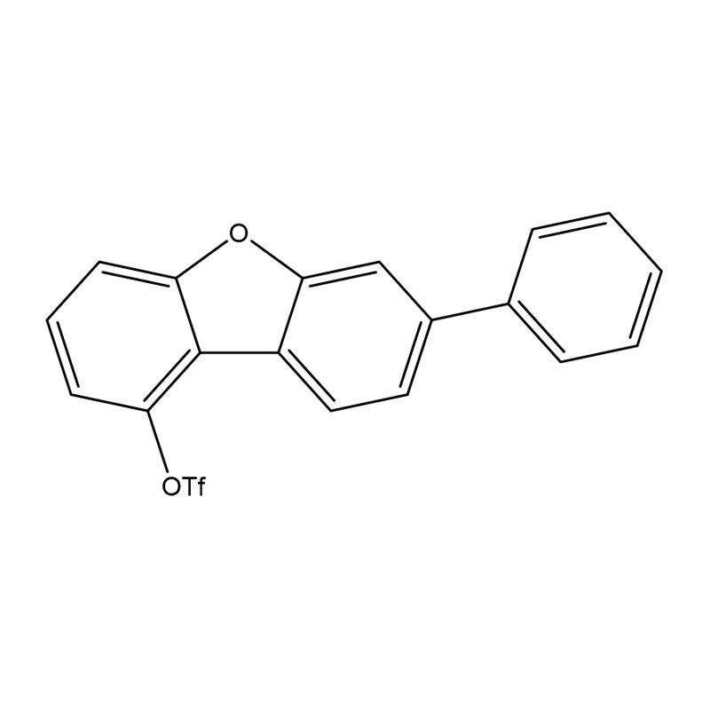 Aigéad meatansulfónach, eistear 1,1,1-trífhluara-, 7-feinil-1-débenzofuranil